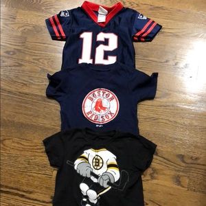 Boston Fans Pack! Patriots, Red Sox & Bruins Tees